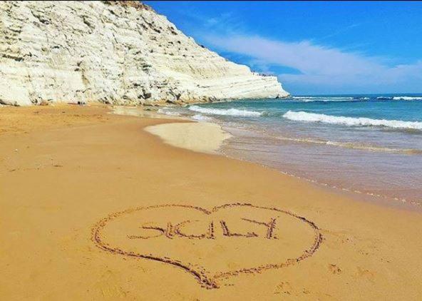Апартаменти Casa Scala Dei Turchi Реальмонте Екстер'єр фото